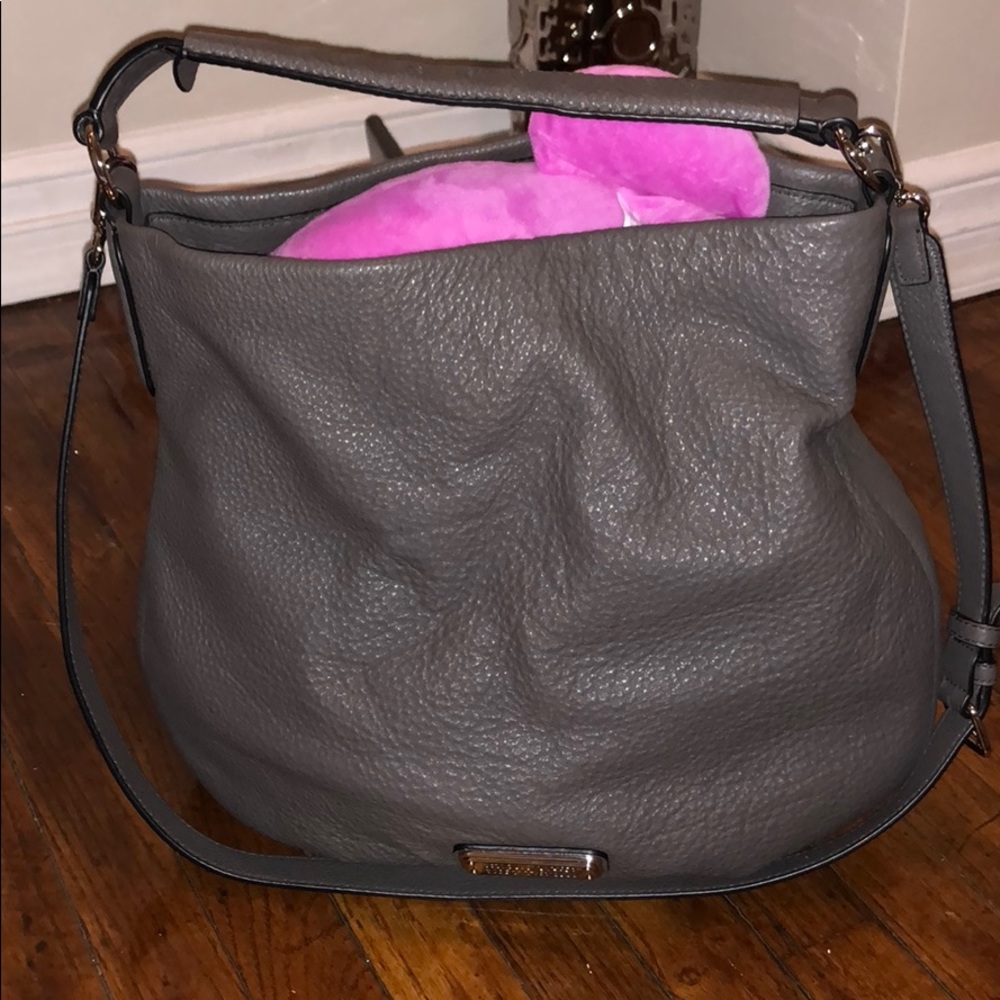 MARC JACOBS Gray Leather Handbag